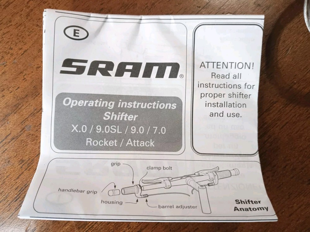 NOS Sram Rocket Shorty Triple Front Shifter