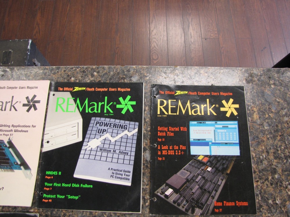 1989 REMark Heath Zenith User Group Magazines Computer Advertisements JAN-DEC