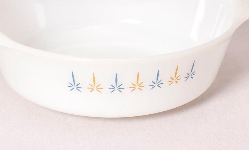 Ancher Hocking, 1 1/2 quart Casserole Dish, Candleglow Pattern #437