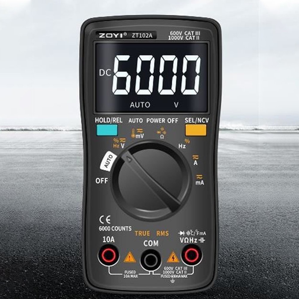 Auto Range TRMS 6000 Counts Voltmeter Ohm Meter Tester Digital Multimeter Tester