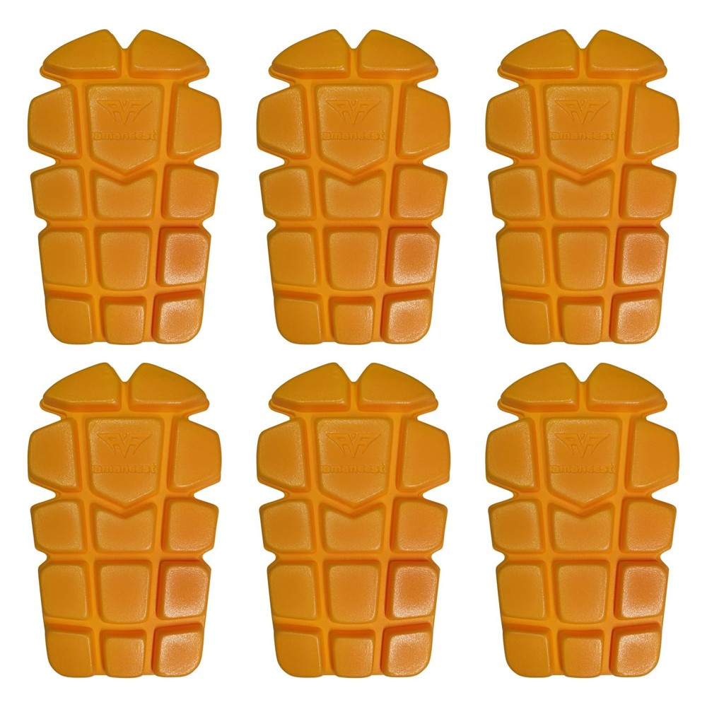 AMANEEST 3 Pairs No Strap Knee Pad Inserts for Work Medium, Yellow