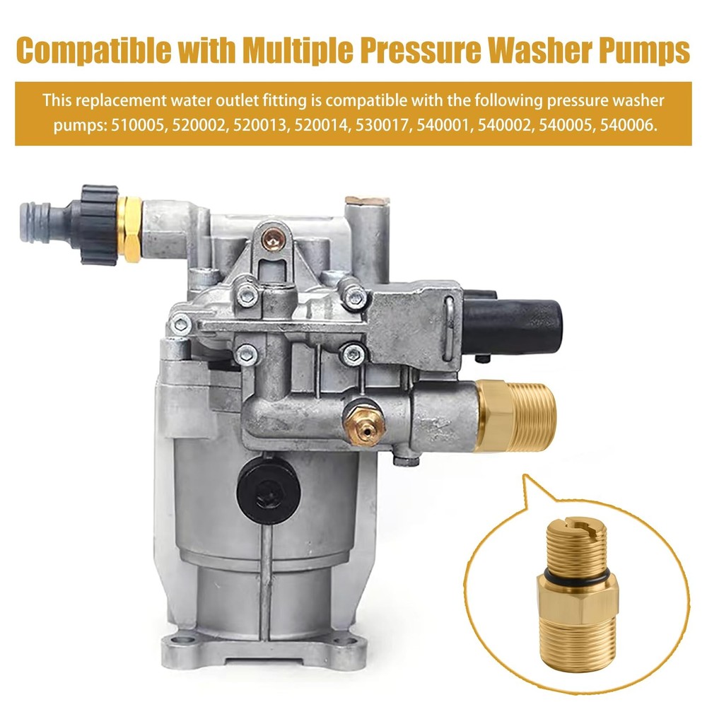 7106686 Outlet Connector Pressure Washer Pump Brass Fitting Replacement