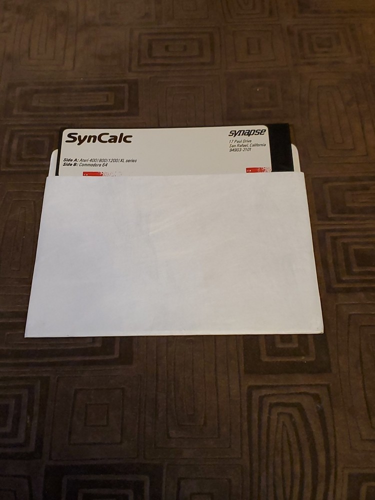 SYNCALC - Atari 400/800/C64 Computer Synapse Software Disk ONLY