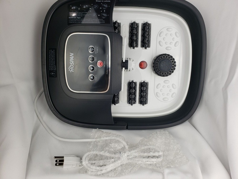 HOSPAN Collapsible Foot Spa with Heat, Bubble, Temperature Control FS01A