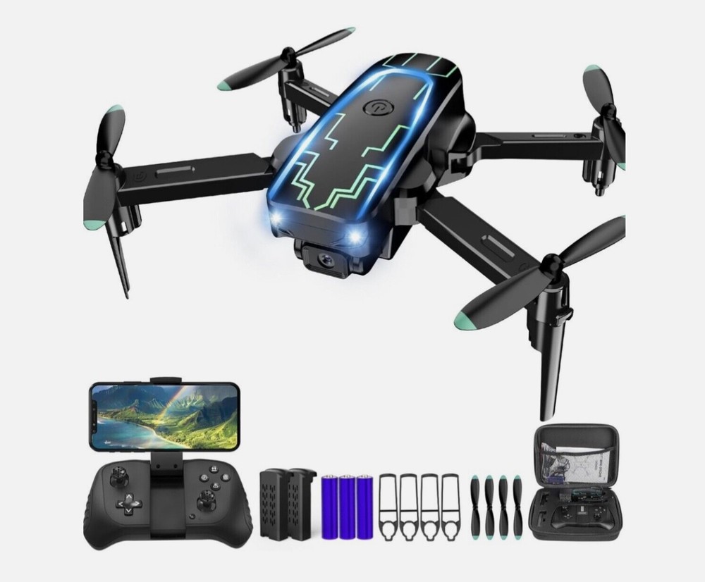 S17  Mini Foldable Drone HD 1080p Camera -2 Modular Battery - Ships free