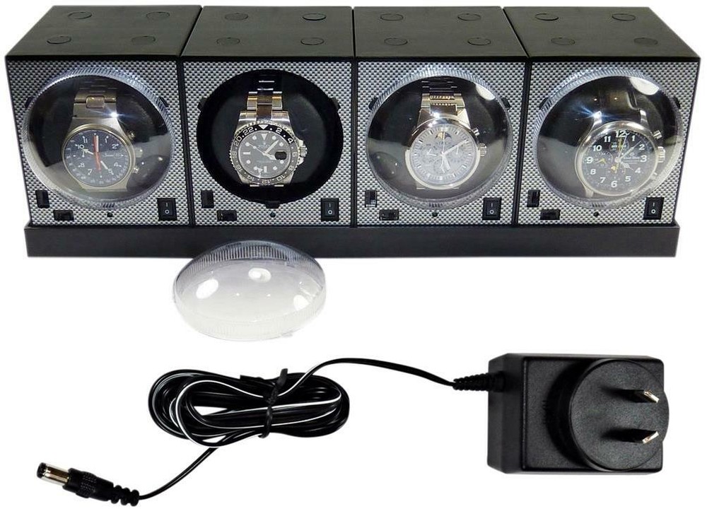Boxy Brand Quad Brick Automatic Watch Winder System - Model: 4E4-Brilliant!