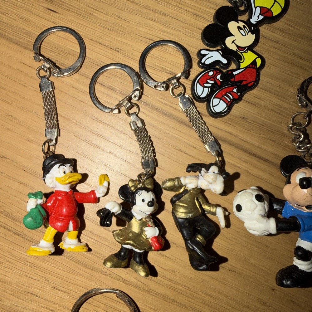 Disney Mickey Mouse Key Rings X 6