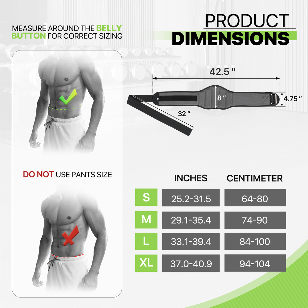 Weight Lifting Belt Gym Bodybuilding Powerlifting Back Support Strength Training