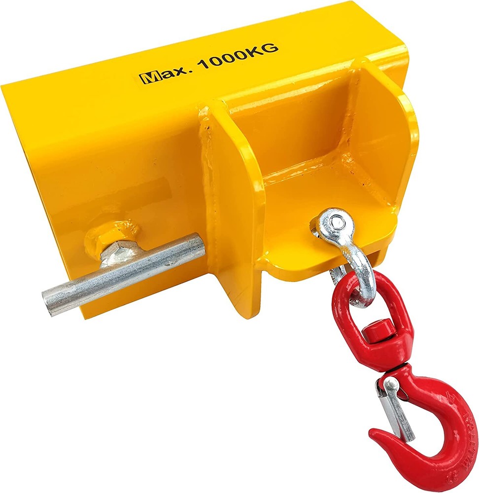 Forklift Lifting Hook Attachment 2200lbs Capacity Single Mobile Forklift Crane