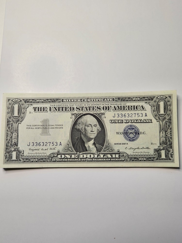 ✯1957-A $1 Silver Certificate UNC Lot Sequential CU Consecutive Blue Seal ✯