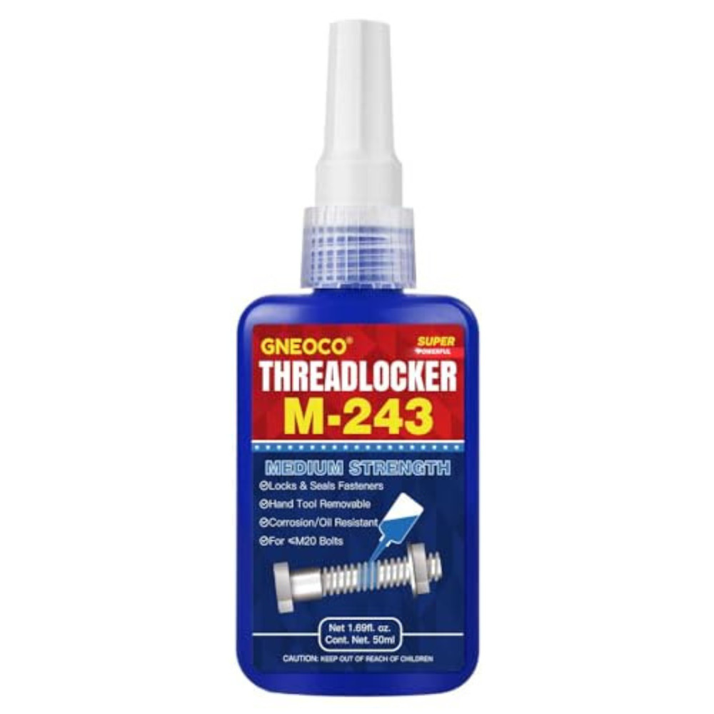 Threadlocker Blue, Thread Lock Medium Strength Lock Tight for Nuts, Bolts, Faste