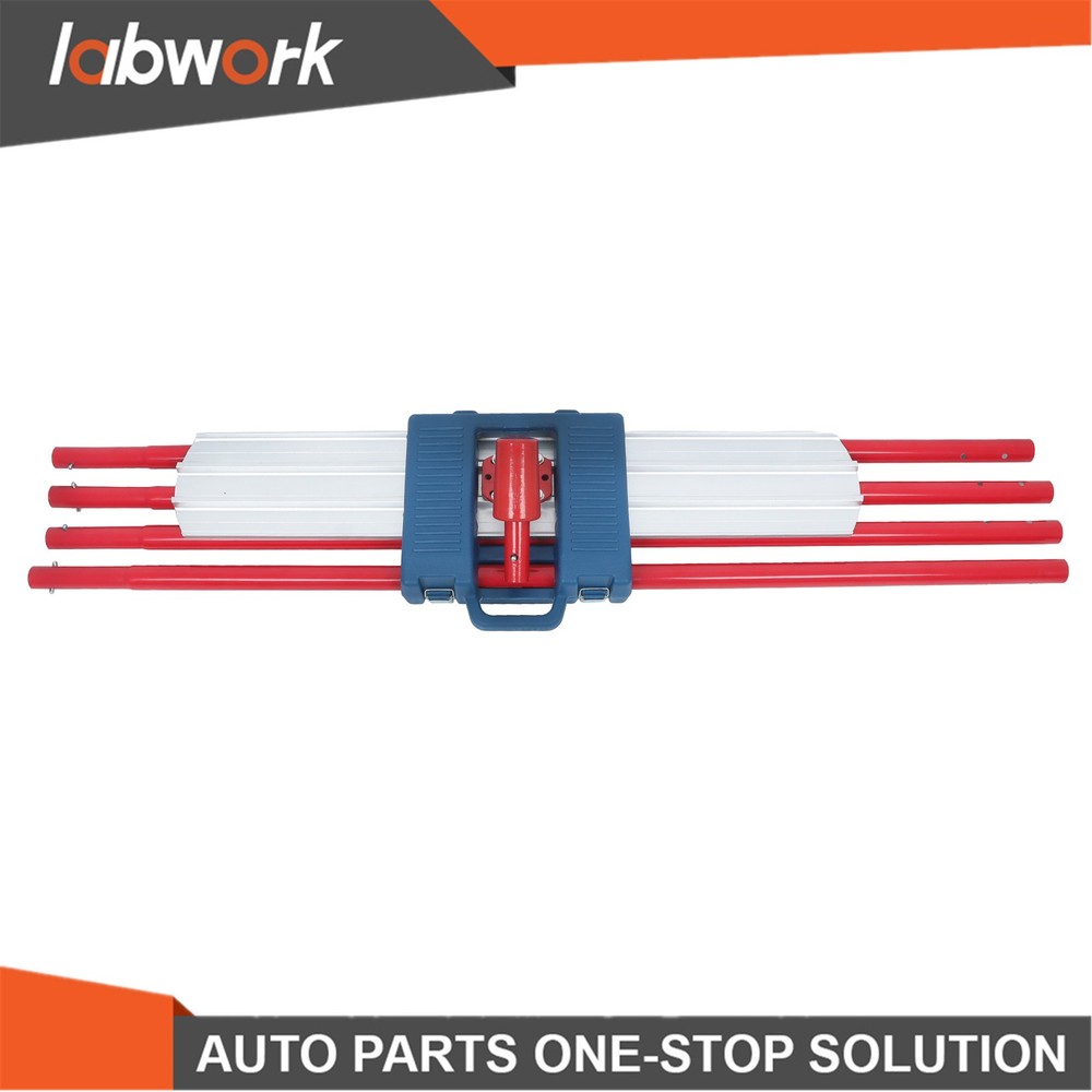 Labwork Large Red 48 × 8" Concrete Bull Float With 4 Rods For Storage Box