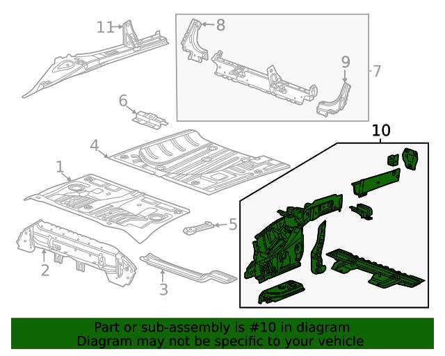 Genuine GM Lower Rail Assembly 60008560