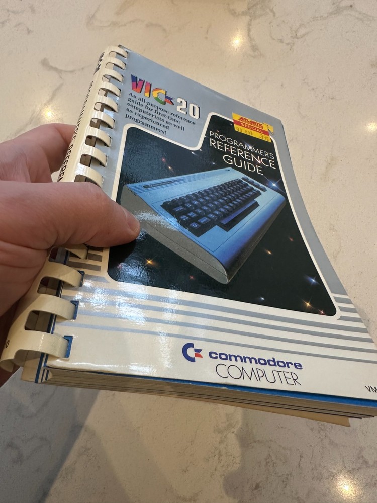Commodore VIC-20 Programmer's Reference Guide Vintage Computer Book Manual