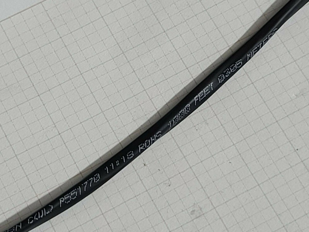 Belden Wire 6300FE 18/2C Shielded Media Control/Audio Cable Plenum Black /100ft