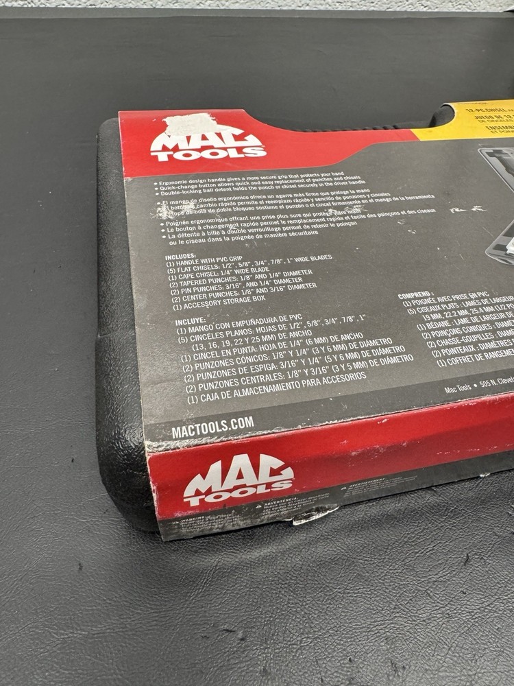 Mac Tools 12 Pc Chisel & Punch Set