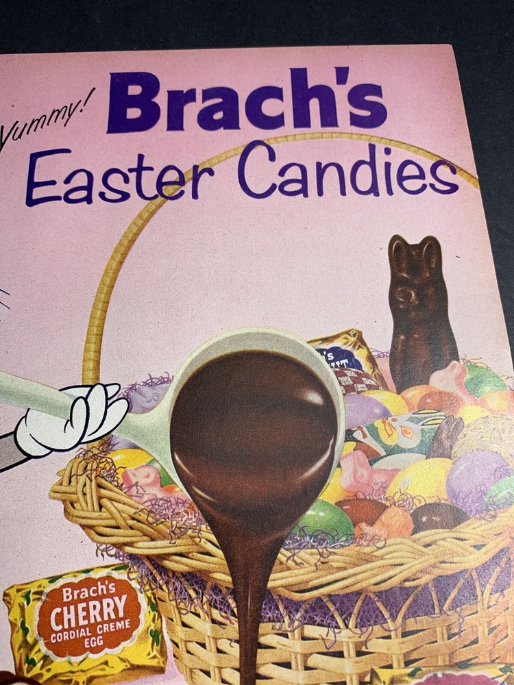 1958 Brachs Easter Candy Buggs Bunny Original Ad Warner Bros