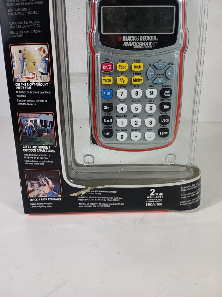 Black & Decker Marksman Material Estimator Calculator Model BDCAL100 - New