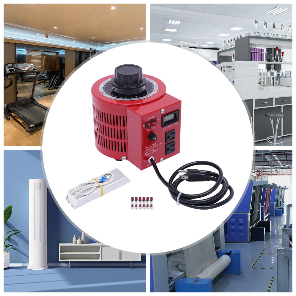 20A Variable Transformer Automatic Voltage Regulator 2000VA Voltage Regulator