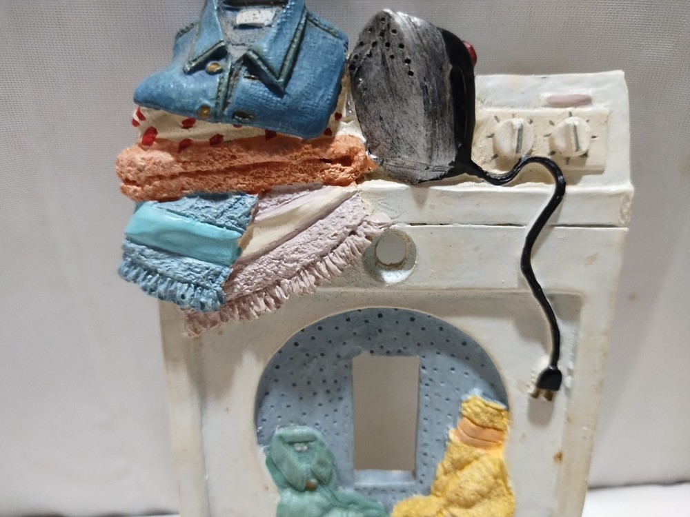 Vintage Switchplate Laundry Washing Machine Hand Painted Light Switch Plate
