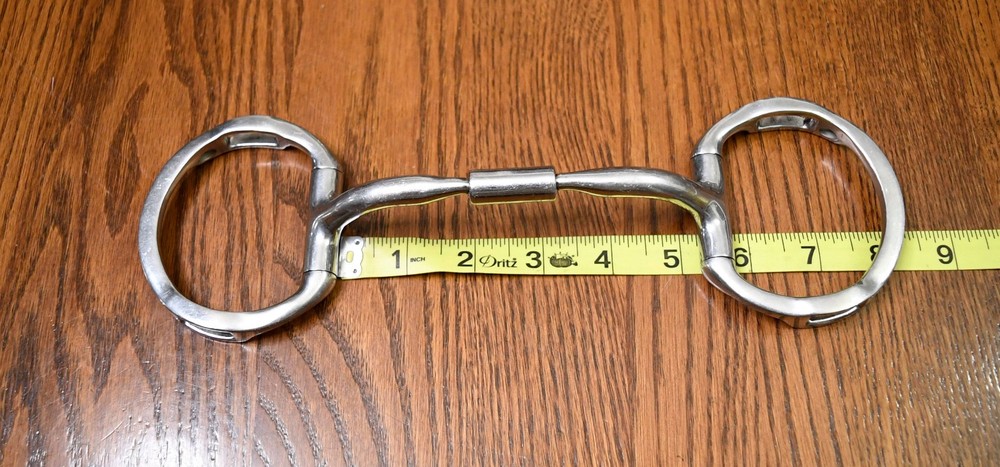 Myler, eggbutt bit w/ hooks, 5.25”