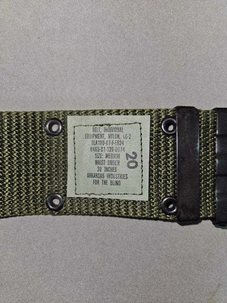 U.S. Military Webb Belt, Size Medium