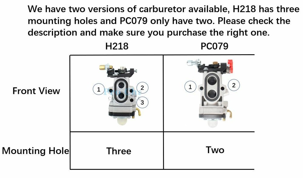 Pro Chaser PC079 Carburetor Carb