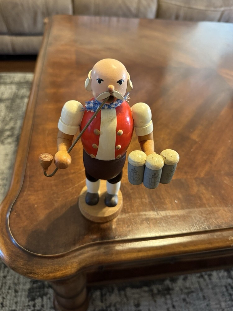 Vintage Authentic Wooden German Nutcracker Smoking Pipe