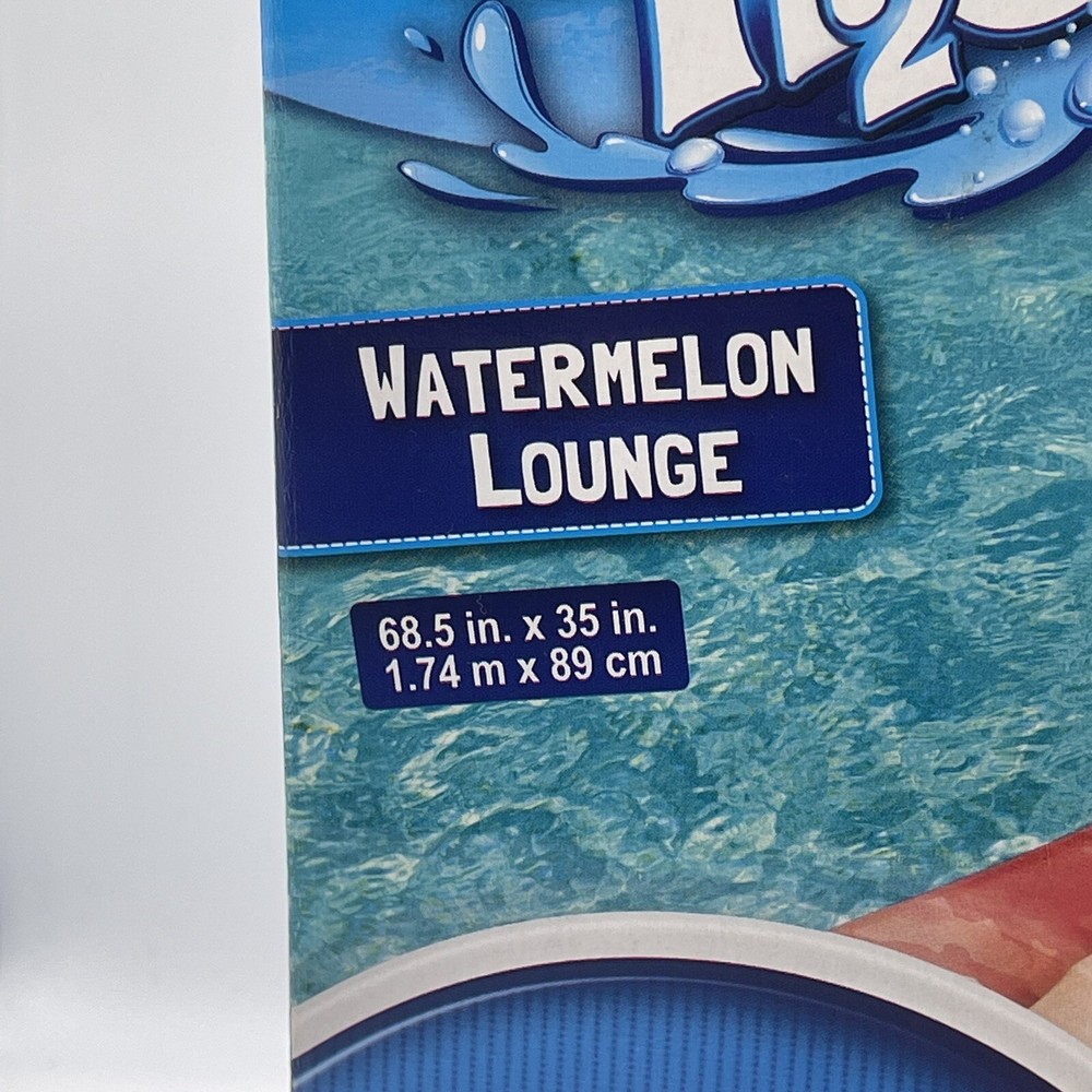 H2O Go! Watermelon Lounge Pool Float Inflatable Float large float