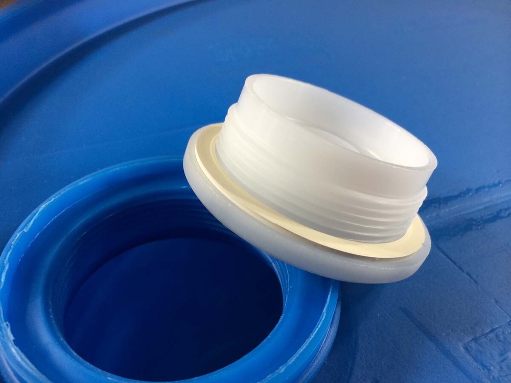 Pre Drilled Poly cap 2" Fine & Coarse Thread Combo w faucet Plastic Drum Barrel