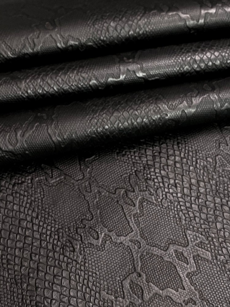 Python Embossed Black Color (100% Genuine skin)
