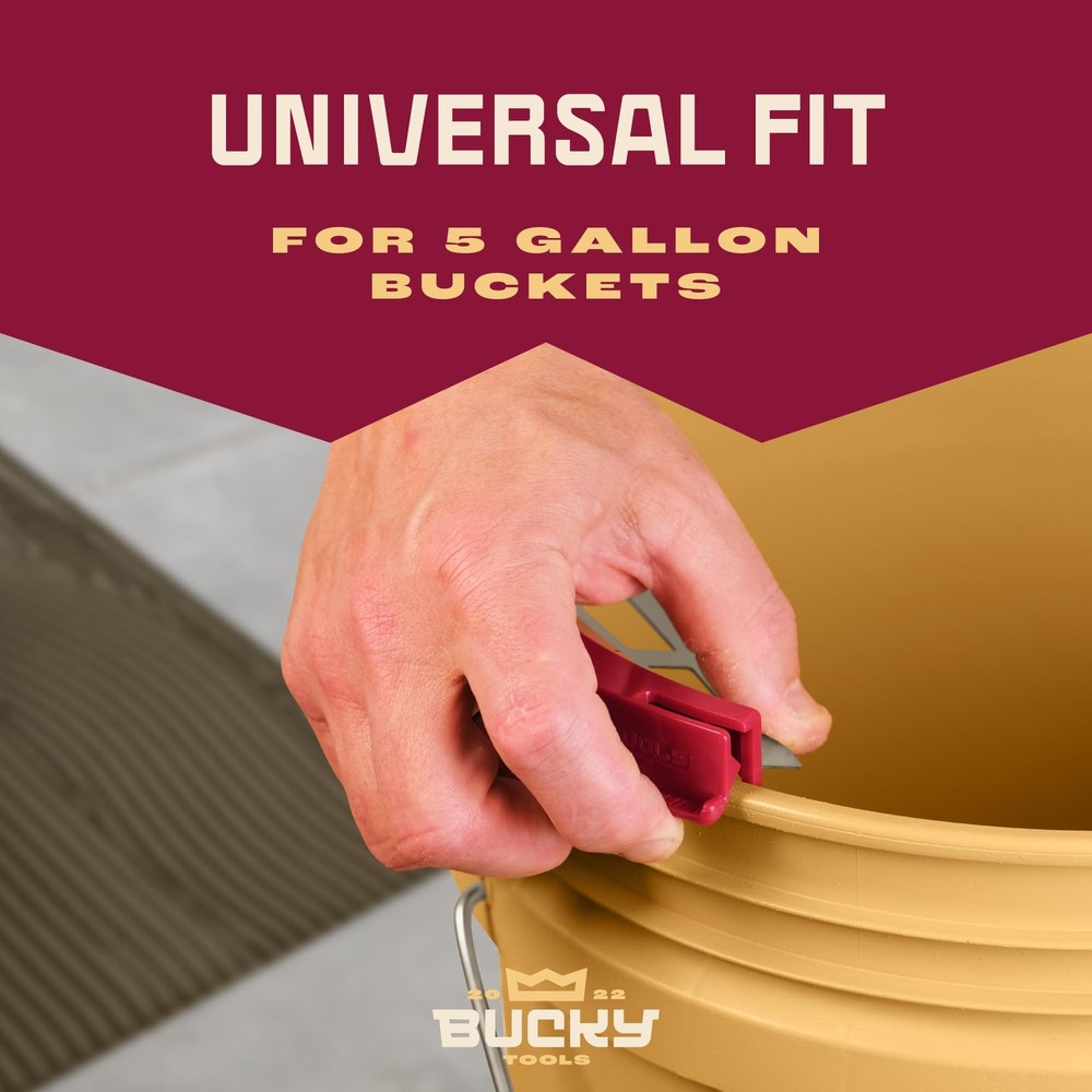 Bucky Tools Bucky Scrape – Universal 5-Gallon Bucket Trowel Scraper for Tile ...