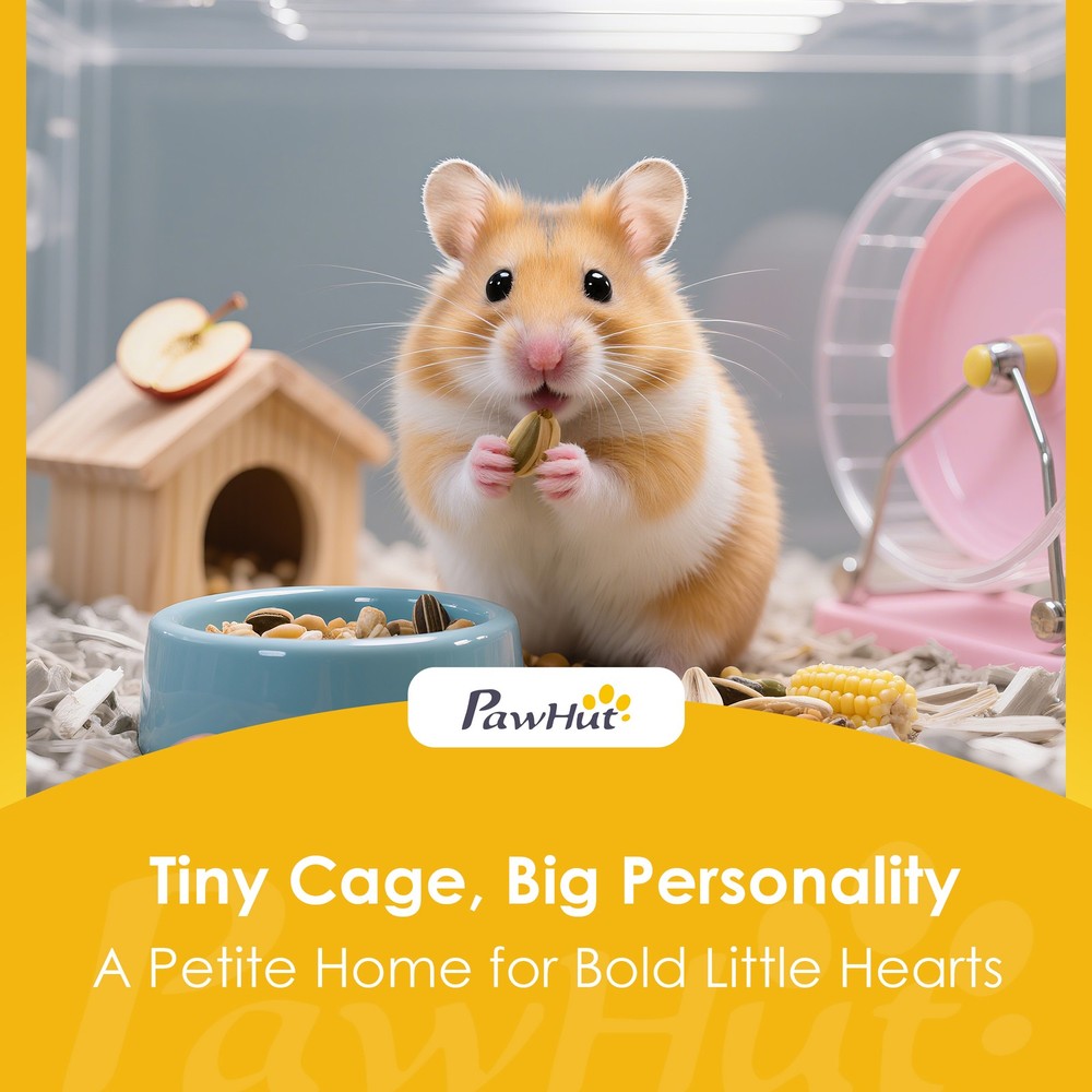 Hamster Cage, Stackable Gebril Cage with Front Door, White
