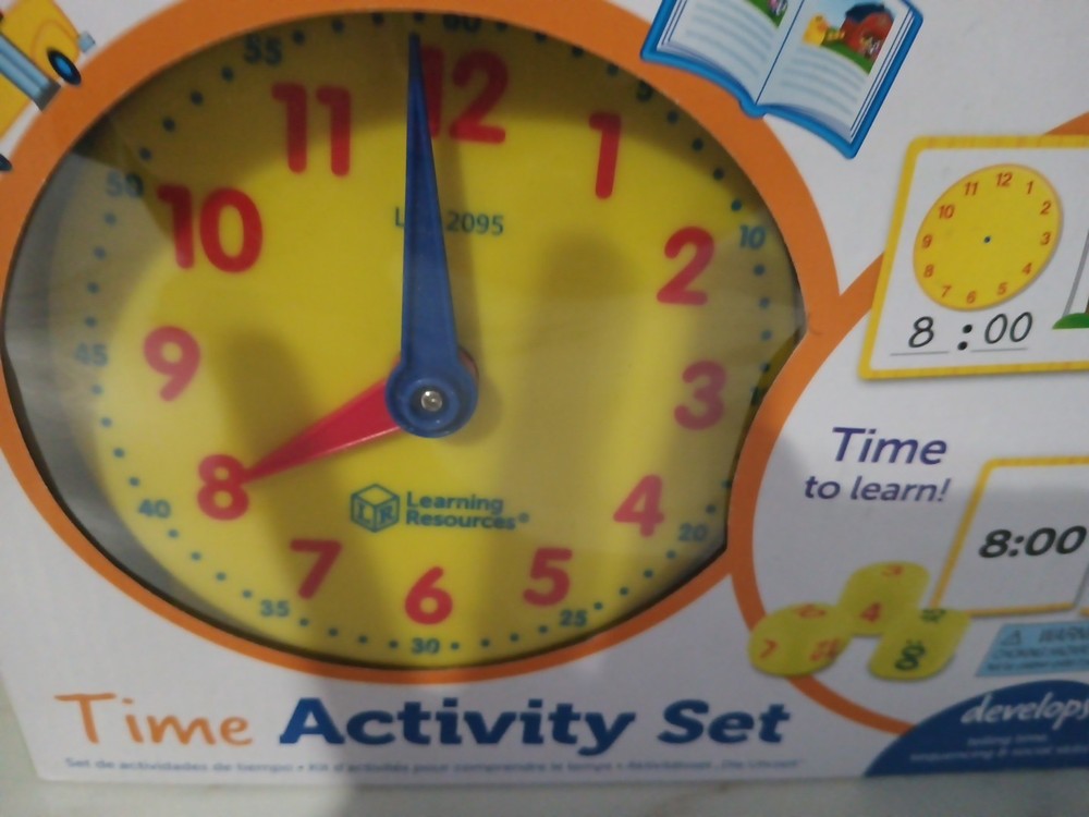 Learning Resources Kids Time Activity Set 41 Pieces, Ages 5+ Clock Learning Set