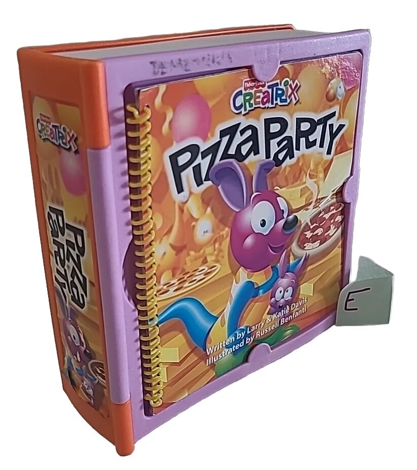 Fisher Price Creatrix Pizza Party Creative Building Book 2004 Not Complete ⬇️ E