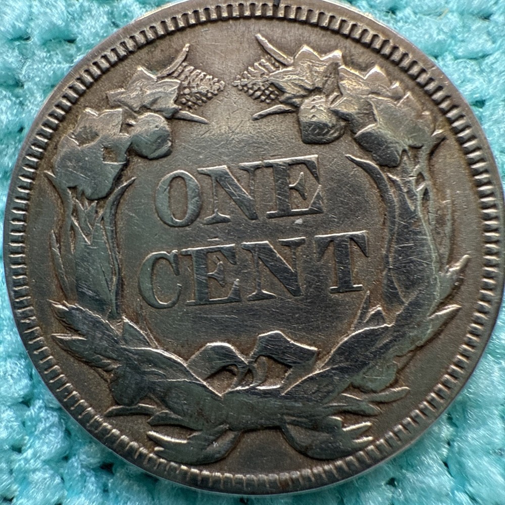 1858 Large Letters Flying Eagle Cent Nice Coin Penny Cleaned