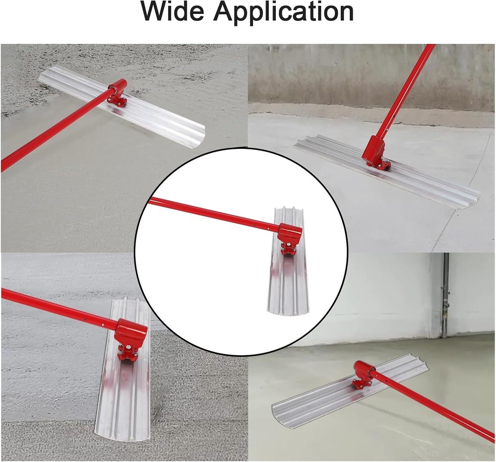 Bull Float Concrete Float Tool 48x8 in Concrete Tool Trowel Handle & Bracket US