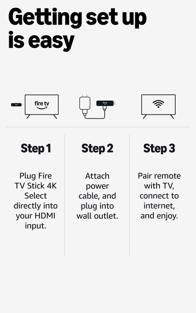 Amazon Fire TV Stick 4K Select (Newest Model) 4K Ultra HD Streaming