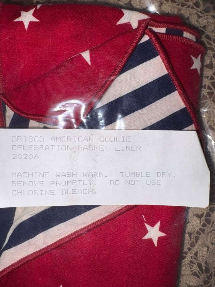 NIP Longaberger Crisco American Celebration Liner