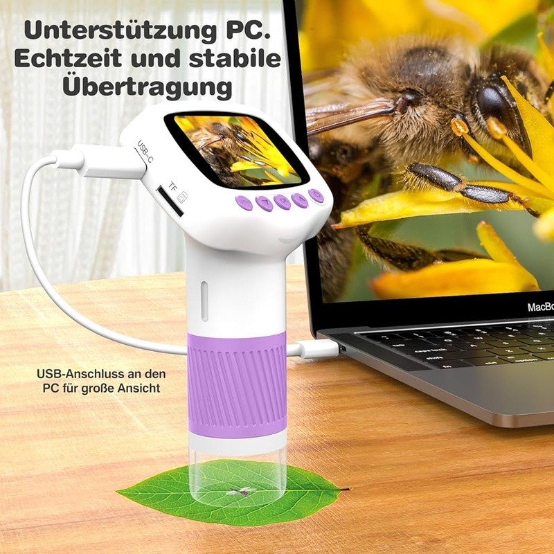 Kids Microscope 1000X USB Digital W/ LED Lights Exploration & Discovery