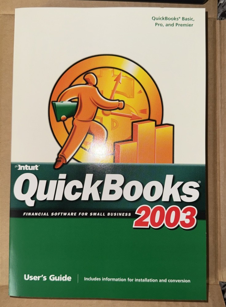 Intuit QuickBooks Basic Edition 2003 - Includes Box, Book, Disc, & Code