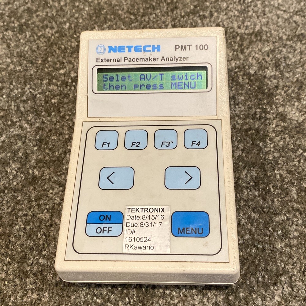 Netech PMT 100 Digital Handheld External Pacemaker Analyzer Test Unit! EXCELLENT