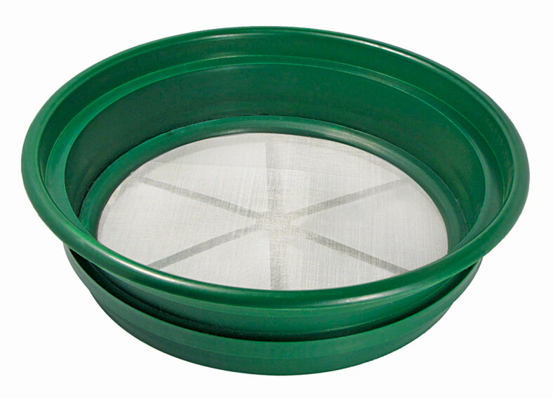 CLASSIFIER SIFTING PAN | 1/50" | STAINLESS STEEL SCREEN EARTH SIFTER STACKABLE
