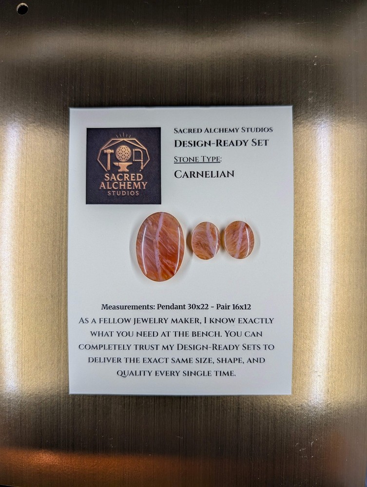 Oval Shape - Carnelian - Design-Ready Set