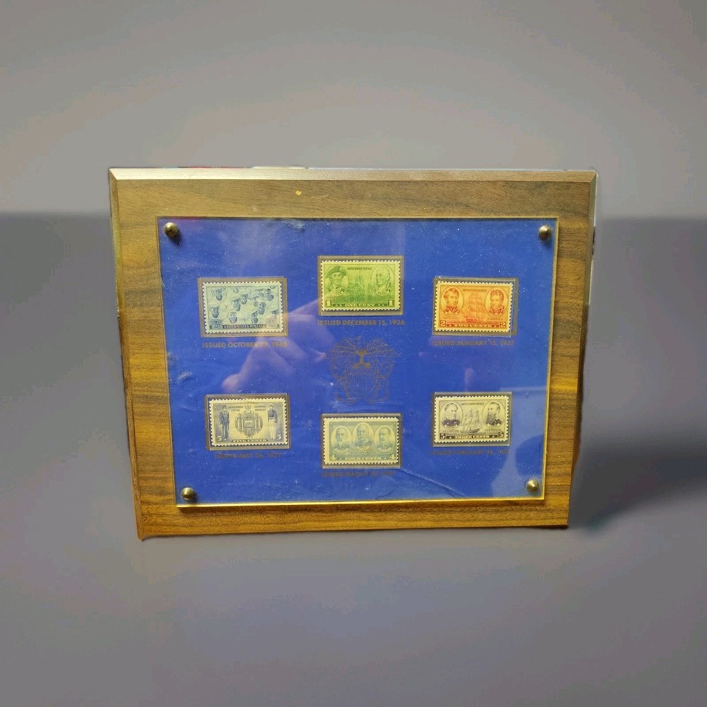 US Navy 1st Day Issue Plaque