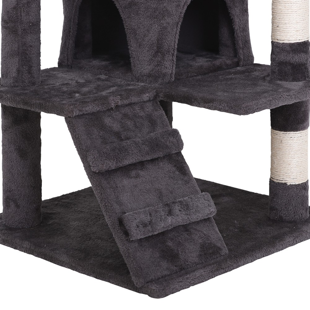 Multiple Sizes Cat Tree Tower Cats Post Plush Perch Condo Playing Activity House
