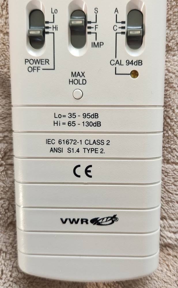 Traceable Digital Sound Level Meter Works