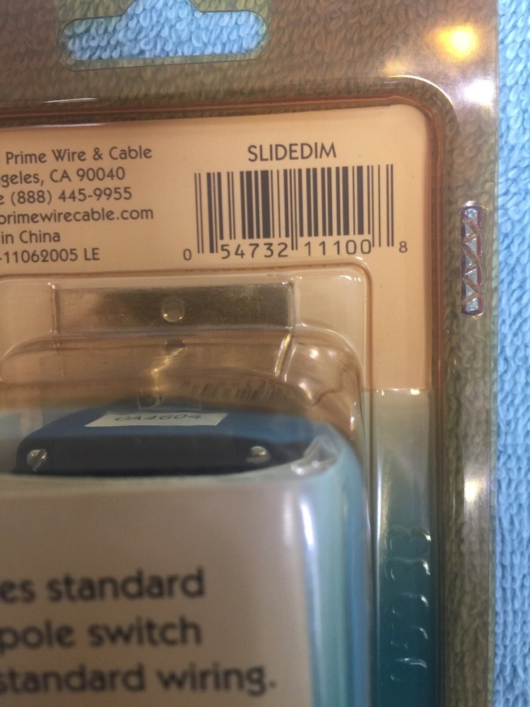 Prime Slide Dimmer Switch Single Pole Brand New