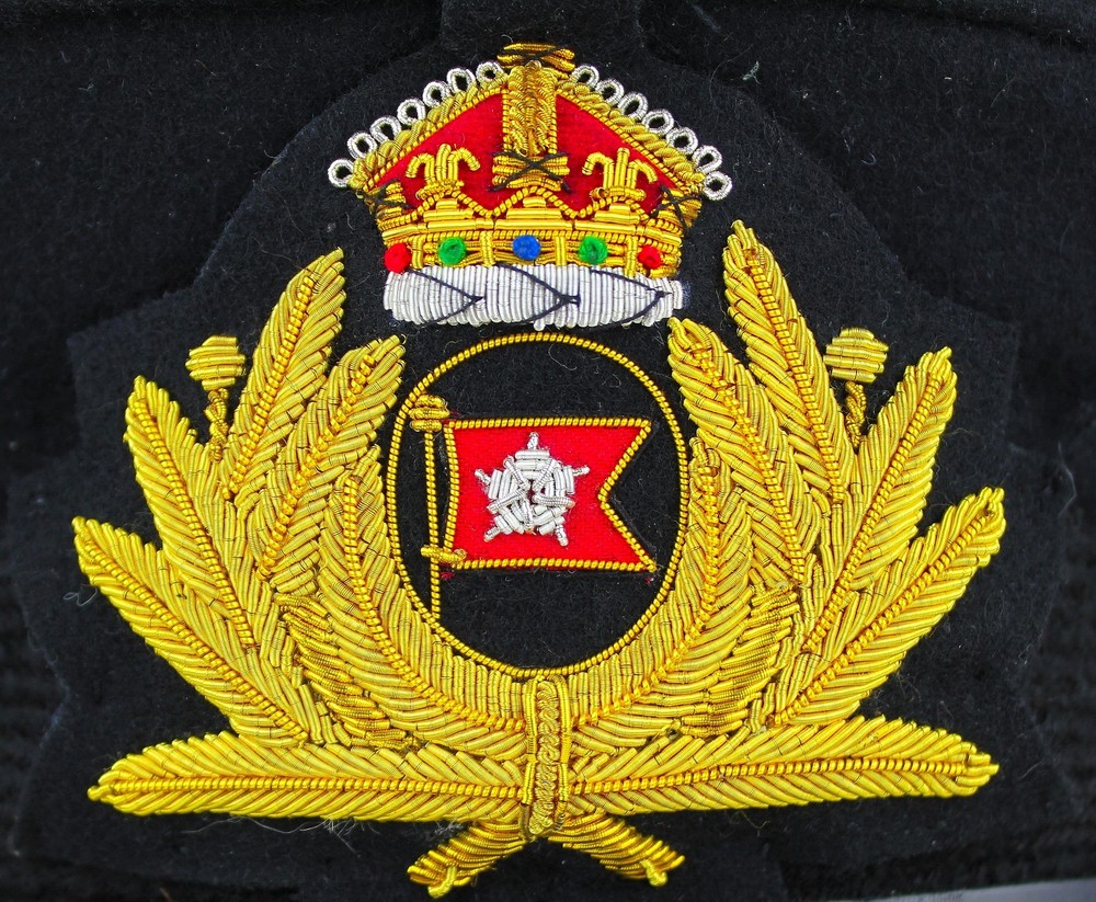 WHITE STAR LINE TITANIC CAPT SMITH HAT BADGE