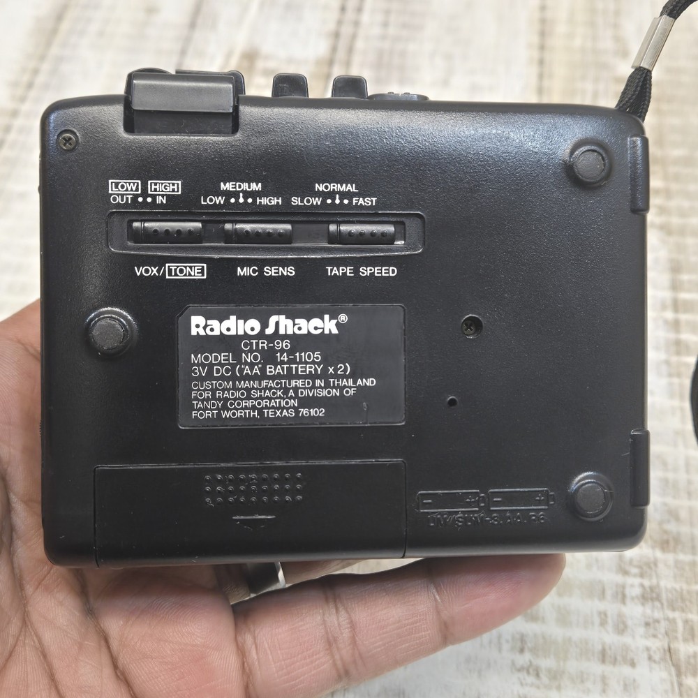 Radio Shack CTR-96 Cassette Tape Recorder